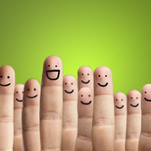 felicità con le dita